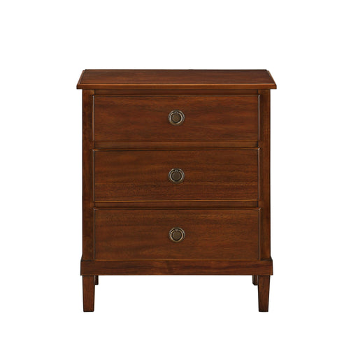 Chamberlin - 3 Drawer Nightstand - Brown - R&R Furniture Gallery (Fountain Valley, CA)