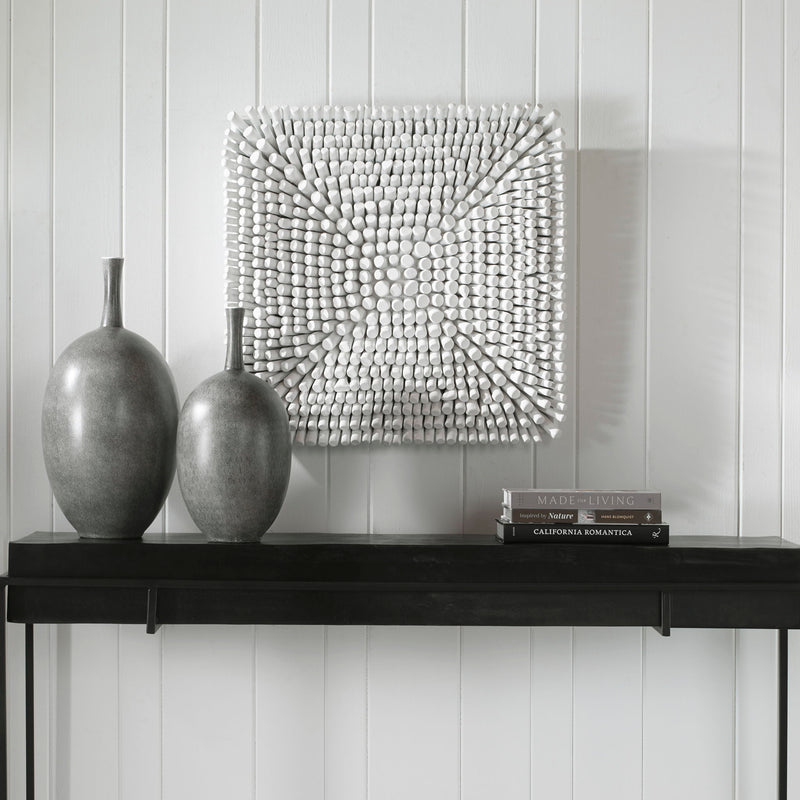 Uttermost Portside wood wall panel decor with a coastal design, featuring natural wood textures and a stylish coastal-inspired look.