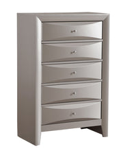 Glory Furniture Marilla accent chest with wooden finish, featuring four drawers and decorative hardware for stylish storage.
