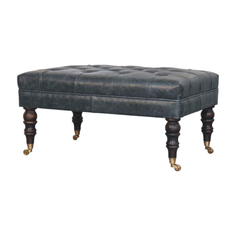 Buffalo - Ottoman With Castor Legs - R&R Furniture Gallery (Fountain Valley, CA)