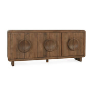 Vally - Wood 6 Door Buffet - Artisan Brown - R&R Furniture Gallery (Fountain Valley, CA)