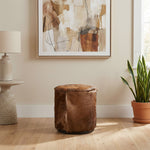 Matola Small Rd Ottoman - Acrn
