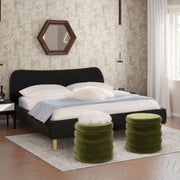 Roman - Curved Headboard Upholstered Platform Bed - R&R Furniture Gallery (Fountain Valley, CA)