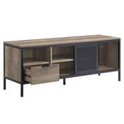 Nantan - 21" TV Stand - Rustic Oak & Black - R&R Furniture Gallery (Fountain Valley, CA)