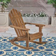 Echoes - Outdoor Acacia Wood Adirondack Rocking Chair - R&R Furniture Gallery (Fountain Valley, CA)