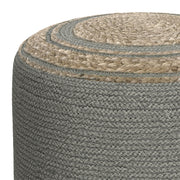Serena - Handcrafted Round Braided Pouf - R&R Furniture Gallery (Fountain Valley, CA)