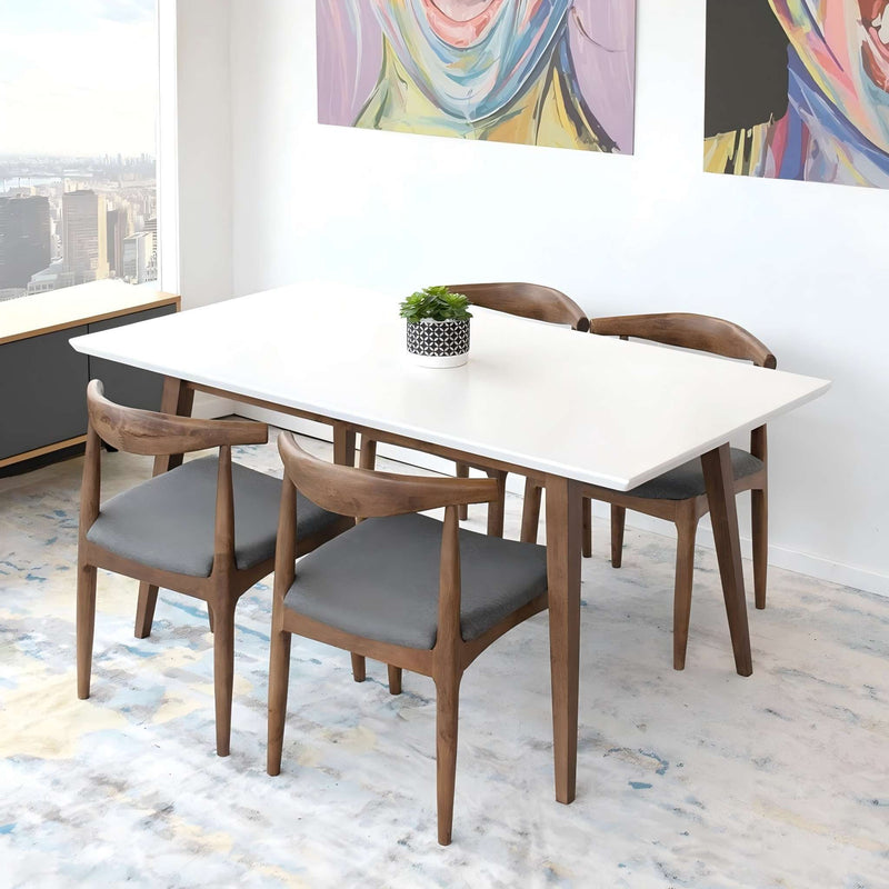 Mary - Modern Style Rectangular Dining Kitchen Table - R&R Furniture Gallery (Fountain Valley, CA)