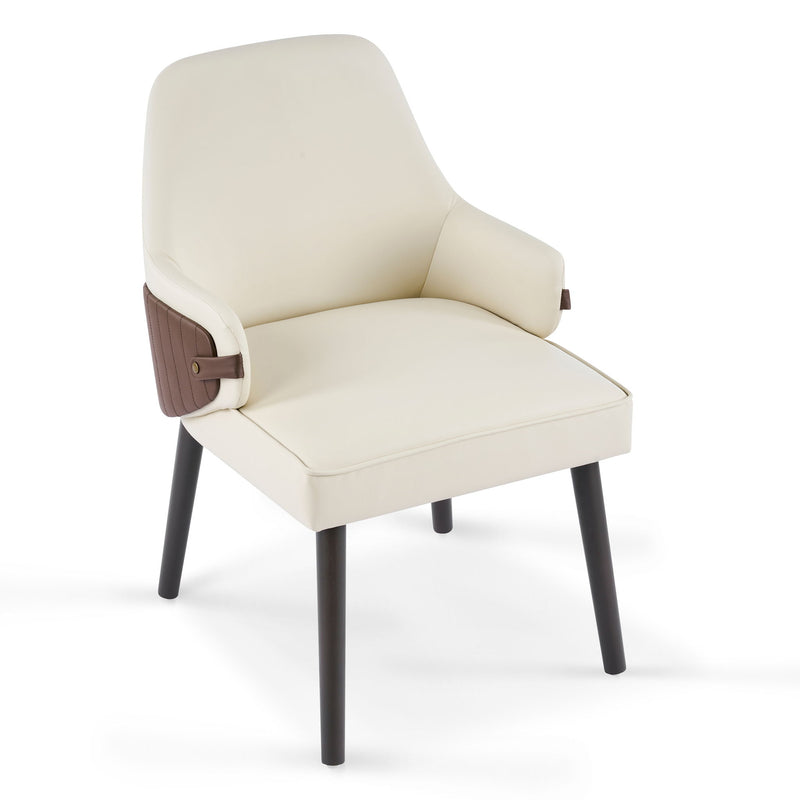 Indoor Dining Chair (Set of 2) - Beige / Brown - R&R Furniture Gallery (Fountain Valley, CA)