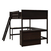 Loft Bed With Shelves With Desk - R&R Furniture Gallery (Fountain Valley, CA)