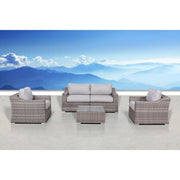 Outdoor Wicker Conversation Set With Cushions, All Weather - R&R Furniture Gallery (Fountain Valley, CA)