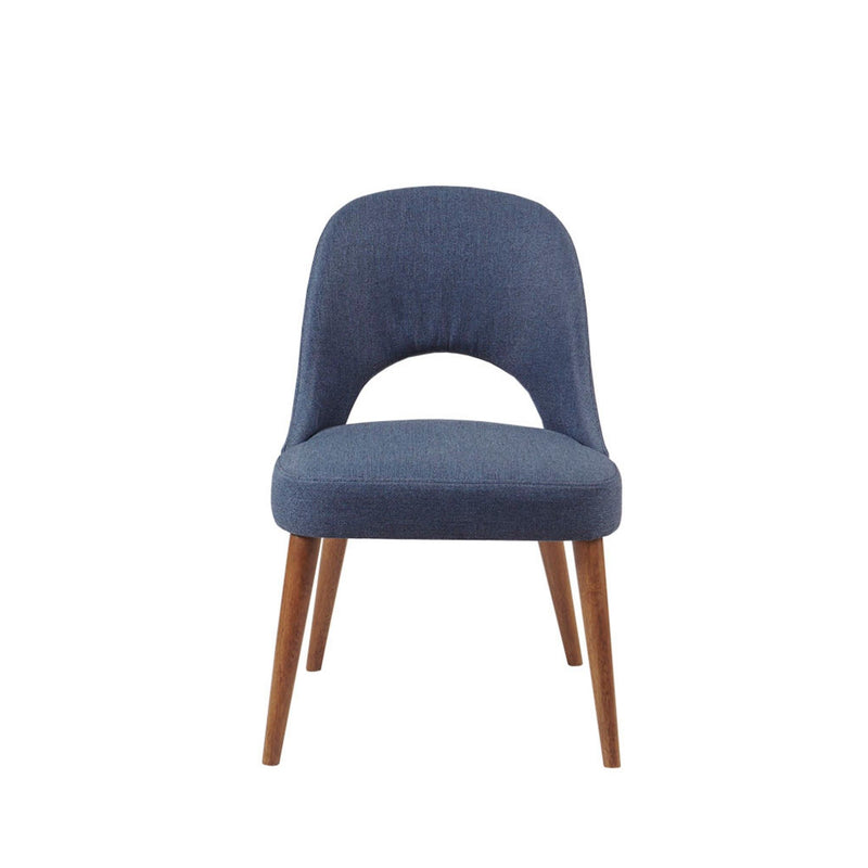 Dining Side Chair Upholstered Textured (Set of 2) - Navy - R&R Furniture Gallery (Fountain Valley, CA)