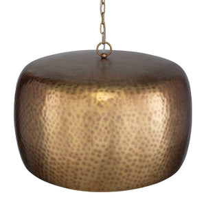 Lemont - Hammered Brass 1 Light Pendant - Brass