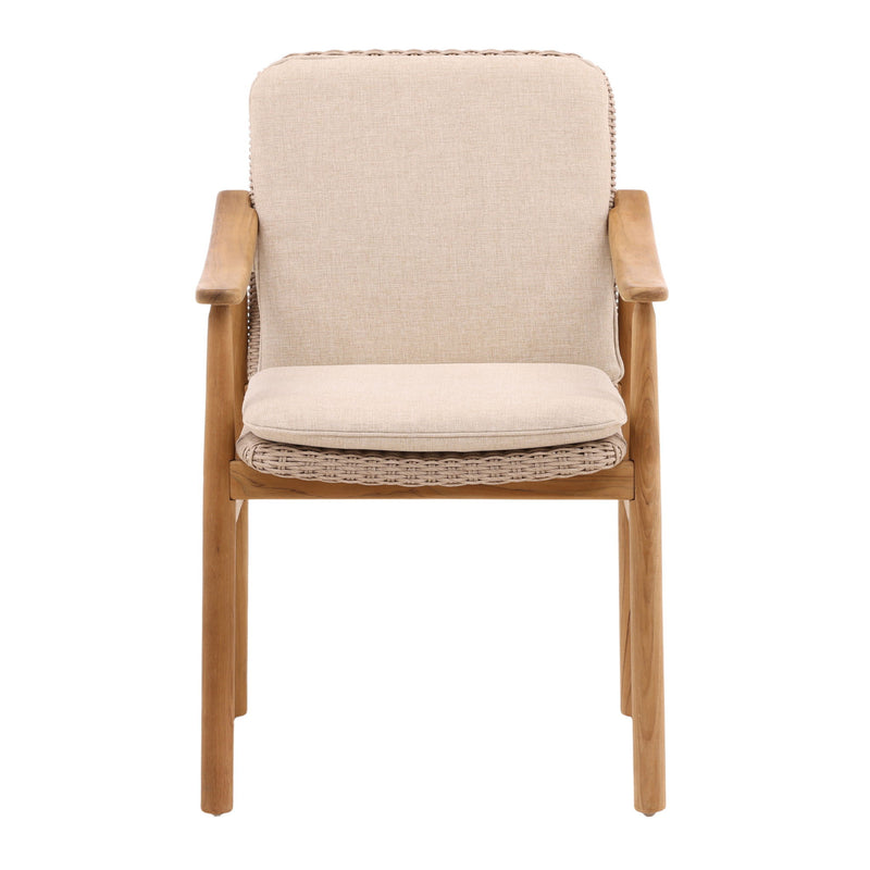 Wembley - Outdoor Dining Chair (Set of 2) - Sand And Natural