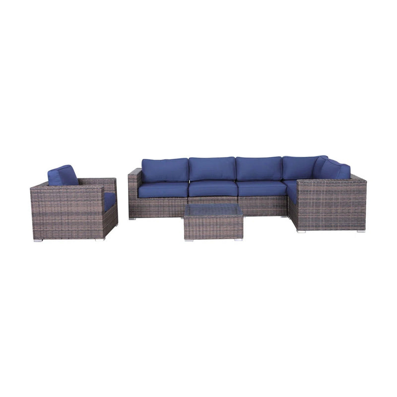 Wicker Seating Group Set With Table And Cushions - R&R Furniture Gallery (Fountain Valley, CA)