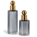 Renato - Bottles (Set of 2) - Black / Brass / Gray