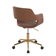 Lumi Source Margarite contemporary desk chair with a modern design, featuring a cushioned seat and sleek black frame.