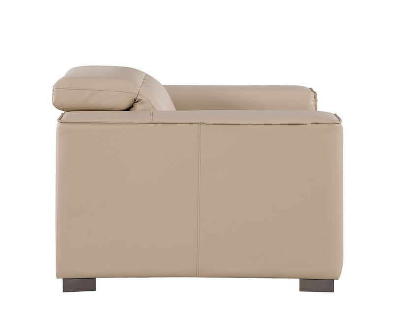 1208 - Leather Power Reclining Chair With Power Headrest
