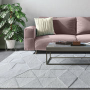 Uttermost La Veta accent rug featuring geometric patterns in neutral tones, ideal for adding style to living spaces.