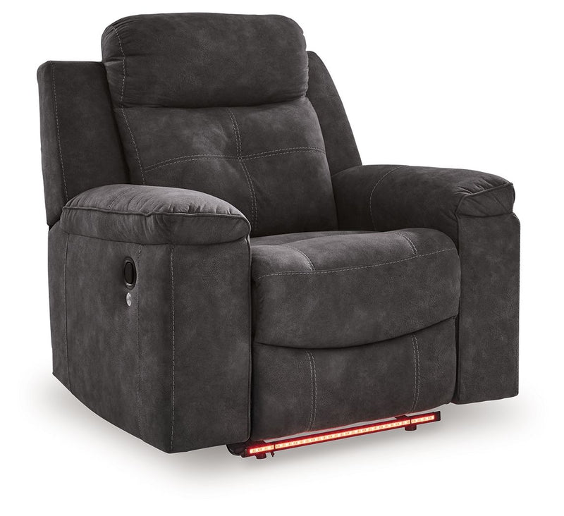 Brysonview - Zero Wall Recliner - Charcoal - R&R Furniture Gallery (Fountain Valley, CA)