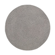 Outdoor lightweight concrete side table by Noble House with a natural finish, suitable for patio or garden use.