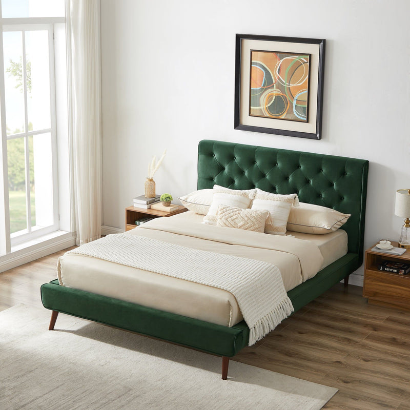 Dillon - Mid-Century Modern Platform Bed - R&R Furniture Gallery (Fountain Valley, CA)