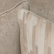 Michael Amini La Rachelle stationary sofa featuring plush upholstery and elegant design with rolled arms and decorative cushions.