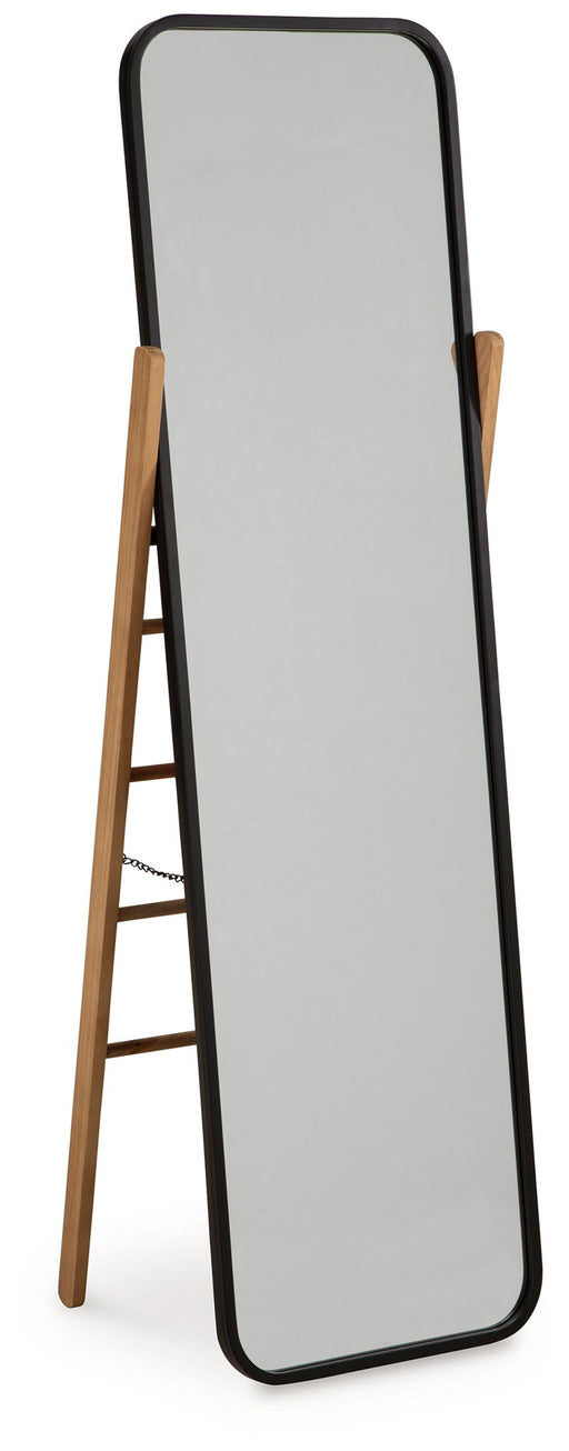 Bronick - Floor Mirror - Black / Brown - R&R Furniture Gallery (Fountain Valley, CA)