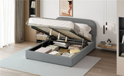 Upholstered Platform Bed With Hydraulic Storage System - R&R Furniture Gallery (Fountain Valley, CA)