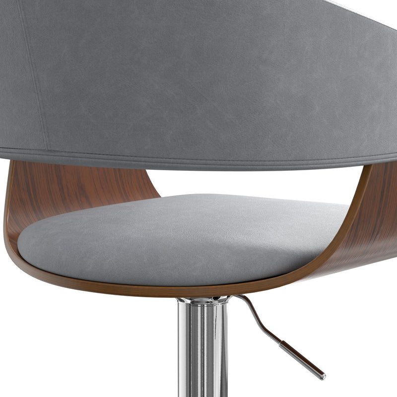 Lowell - Adjustable Swivel Bar Stool - Stone Gray - R&R Furniture Gallery (Fountain Valley, CA)