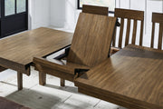 Urbinforte - Dining Room Butterfly Extension Table - Light Brown - R&R Furniture Gallery (Fountain Valley, CA)