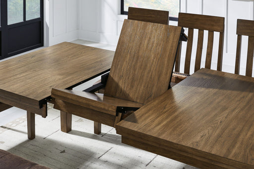 Urbinforte - Dining Room Butterfly Extension Table - Light Brown - R&R Furniture Gallery (Fountain Valley, CA)