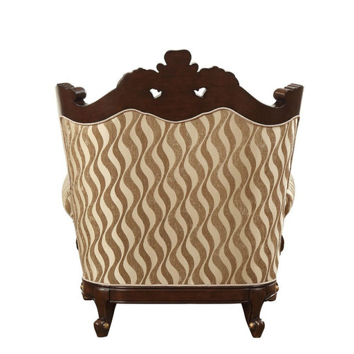 Shalisa - Chair With 2 Pillows (Same Lv01587) - Fabric & Walnut - R&R Furniture Gallery (Fountain Valley, CA)