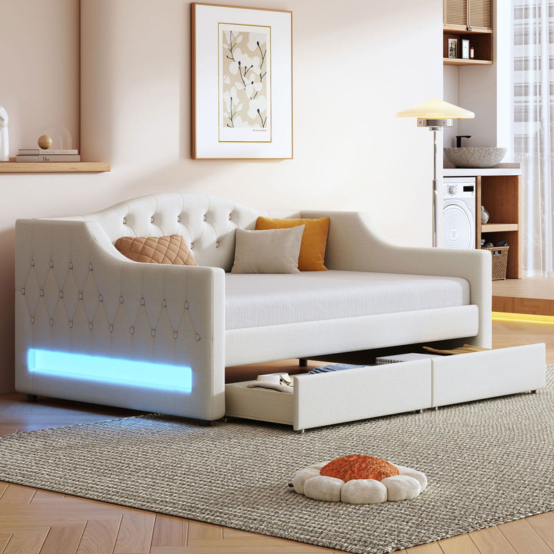 Daybed With LED Belt - R&R Furniture Gallery (Fountain Valley, CA)