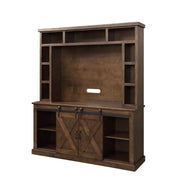 Aksel - Entertainment Center (Include 91617Fir) - Walnut - R&R Furniture Gallery (Fountain Valley, CA)