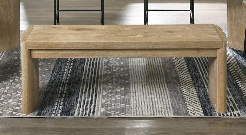 Magnus - Wide Dining Bench - Wooden Oak - R&R Furniture Gallery (Fountain Valley, CA)