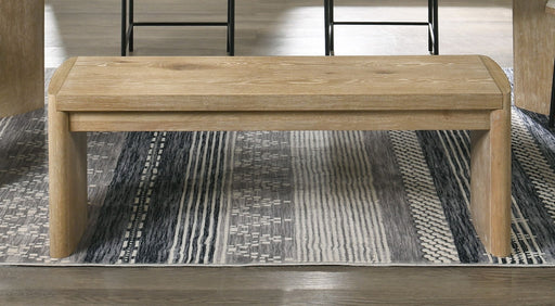 Magnus - Wide Dining Bench - Wooden Oak - R&R Furniture Gallery (Fountain Valley, CA)