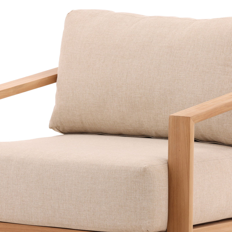 Redford - Outdoor Sofa Chair - Sand And Natural