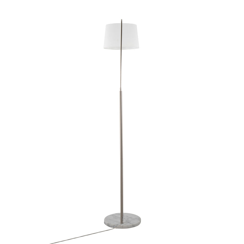 Lumi Source March contemporary floor lamp with sleek design and adjustable arm standing on a modern floor.