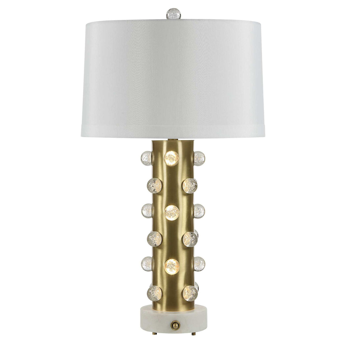 Glowing Bubbles - Table Lamp - Bright Brass