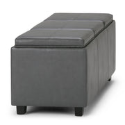 Avalon - Upholstered Storage Ottoman - R&R Furniture Gallery (Fountain Valley, CA)