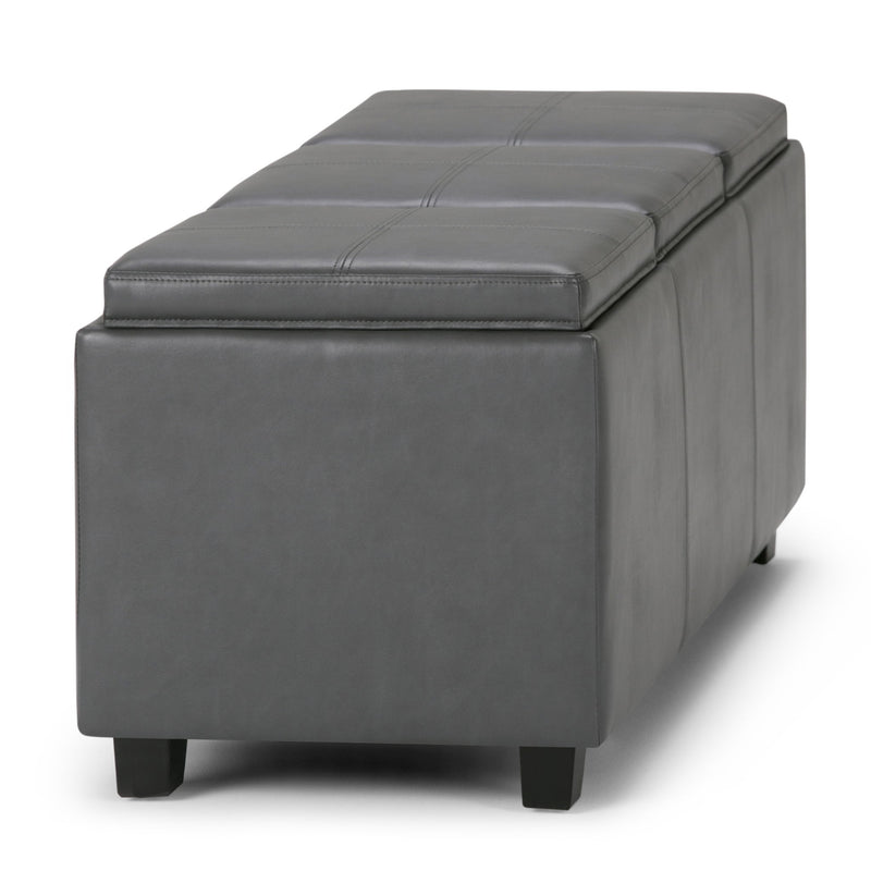 Avalon - Upholstered Storage Ottoman - R&R Furniture Gallery (Fountain Valley, CA)