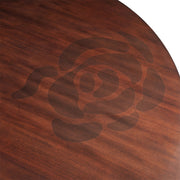 Camellia Field - Round Dining Table - Dark Brown / Gold - R&R Furniture Gallery (Fountain Valley, CA)