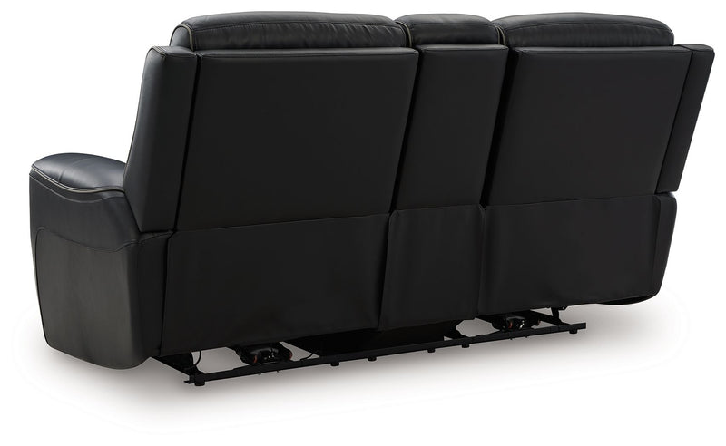 5Z-Comfort - Relaxation - Power Reclining Loveseat with Console / Adj Headrest - R&R Furniture Gallery (Fountain Valley, CA)