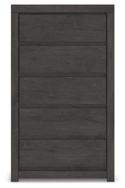 Fraluna - Five Drawer Chest - Charcoal - R&R Furniture Gallery (Fountain Valley, CA)