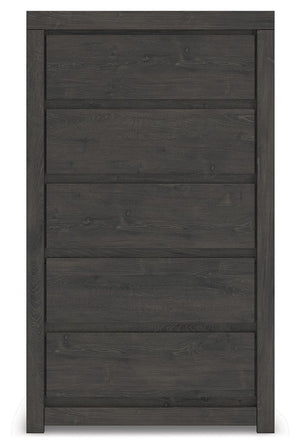Fraluna - Five Drawer Chest - Charcoal - R&R Furniture Gallery (Fountain Valley, CA)