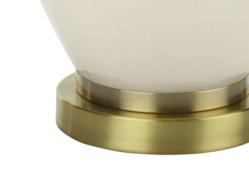 Transitional Lighting, Table Lamp - Cream - R&R Furniture Gallery (Fountain Valley, CA)