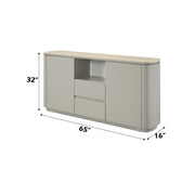 Ingram - Server - Ceramic Top & Light Gray - R&R Furniture Gallery (Fountain Valley, CA)
