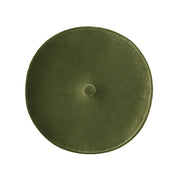 Riley - Round Footstool Ottoman - Olive Green - R&R Furniture Gallery (Fountain Valley, CA)