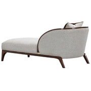 Houston - Chaise - Pebble / Walnut - R&R Furniture Gallery (Fountain Valley, CA)