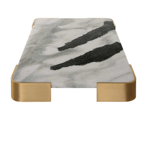 Elevated - Medium Tray/Plateau - Panda Marble